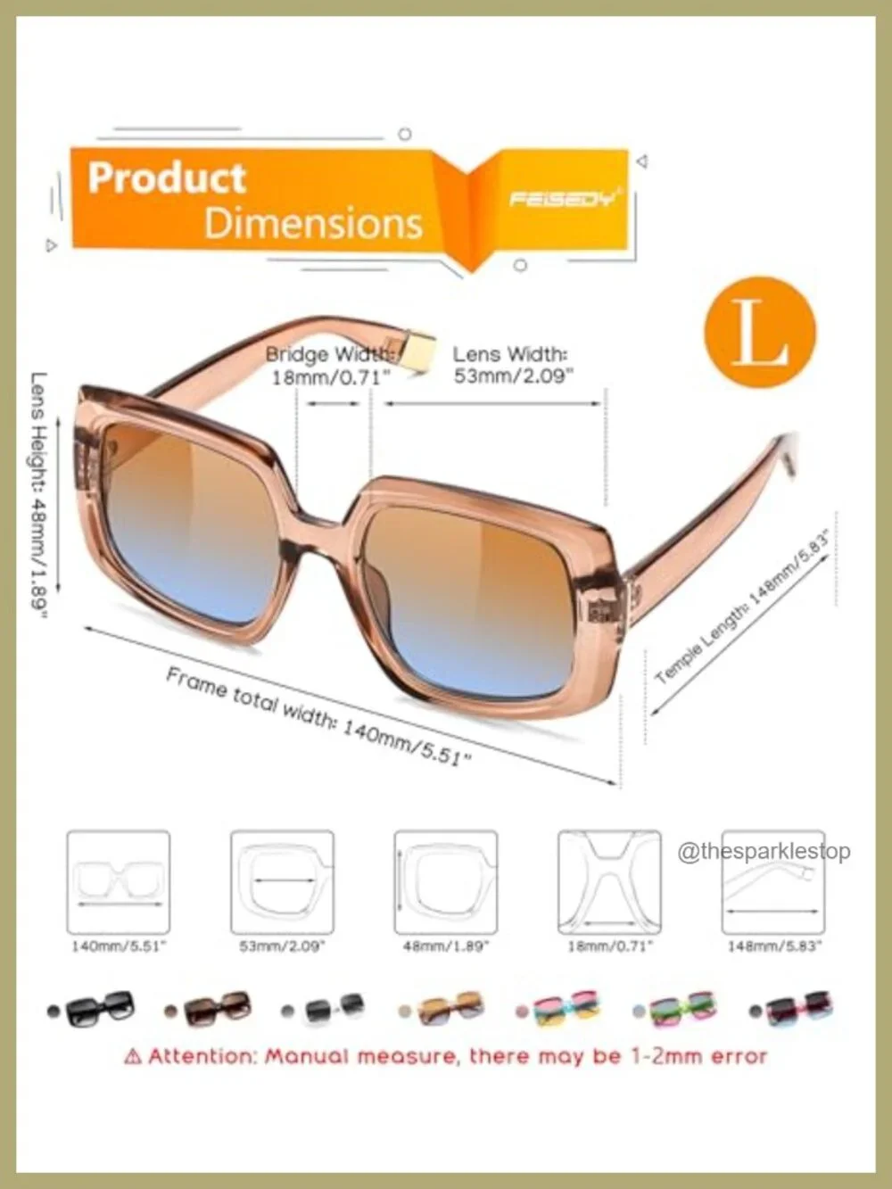 N/A square oversized